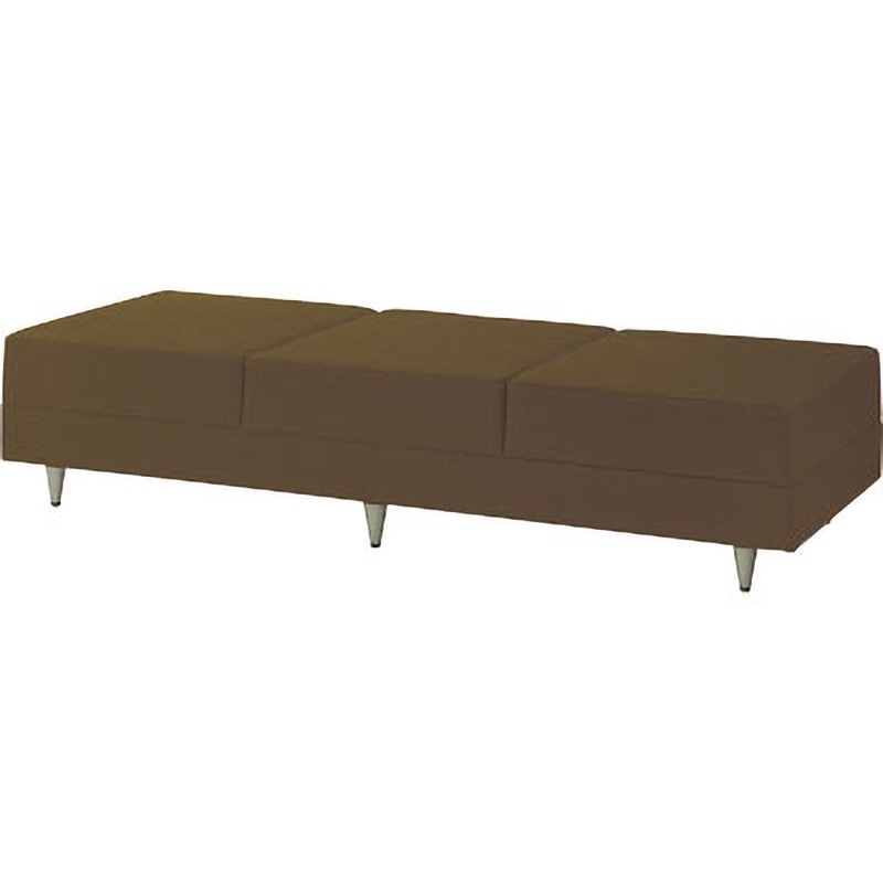 6-232-7503 ロビーチェア U-75N 内田洋行 高さ410mm幅1800mm奥行710mm  6-232-7503