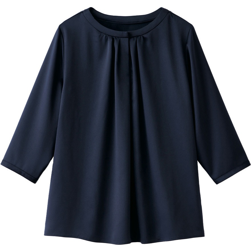 GBLL-2566-K3 ブラウス レディース オフィス 長袖 サーヴォ(旧:サンペックスイスト) CREAMY SATIN/ クリーミーサテン ストレッチ