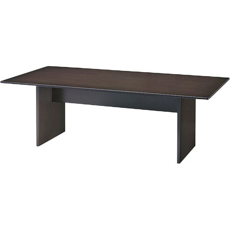 6-290-1400 応接ミーティングテーブル RCT-1421型 内田洋行 ダークオーク色 高さ700mm幅2100mm奥行1000mm  6-290-1400