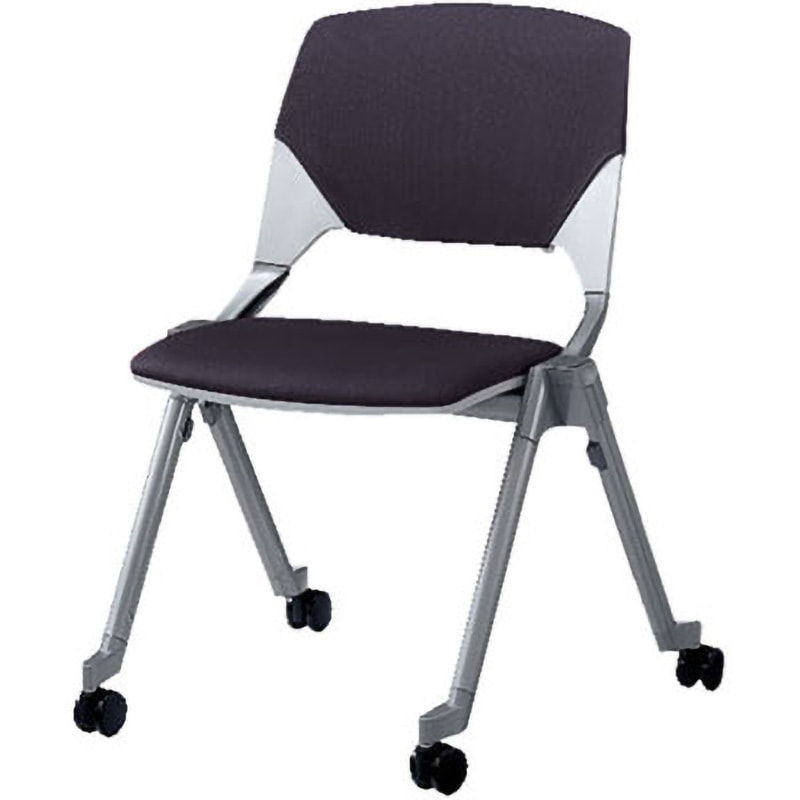 6-110-4250 ミーティングチェア FM-320C 内田洋行 ダークグレー 質量6.75kg 本体幅592mm奥行587mm高さ800mm  6-110-4250