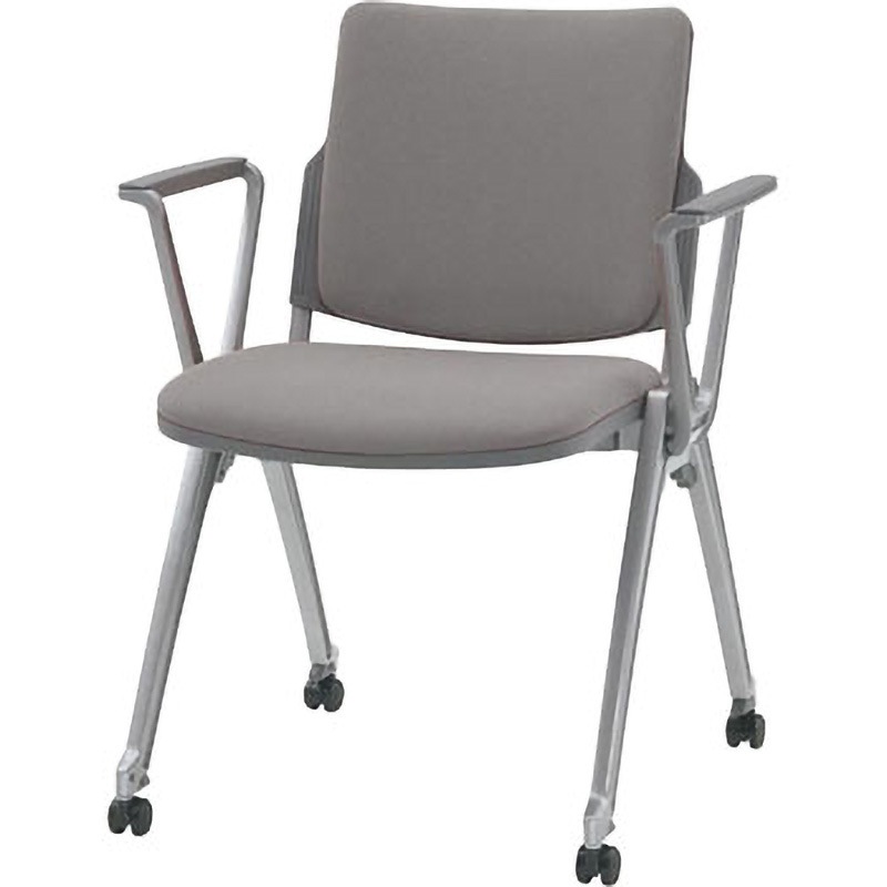 6-110-3091 ミーティングチェアMX-52A 内田洋行 スモークグレー   6-110-3091