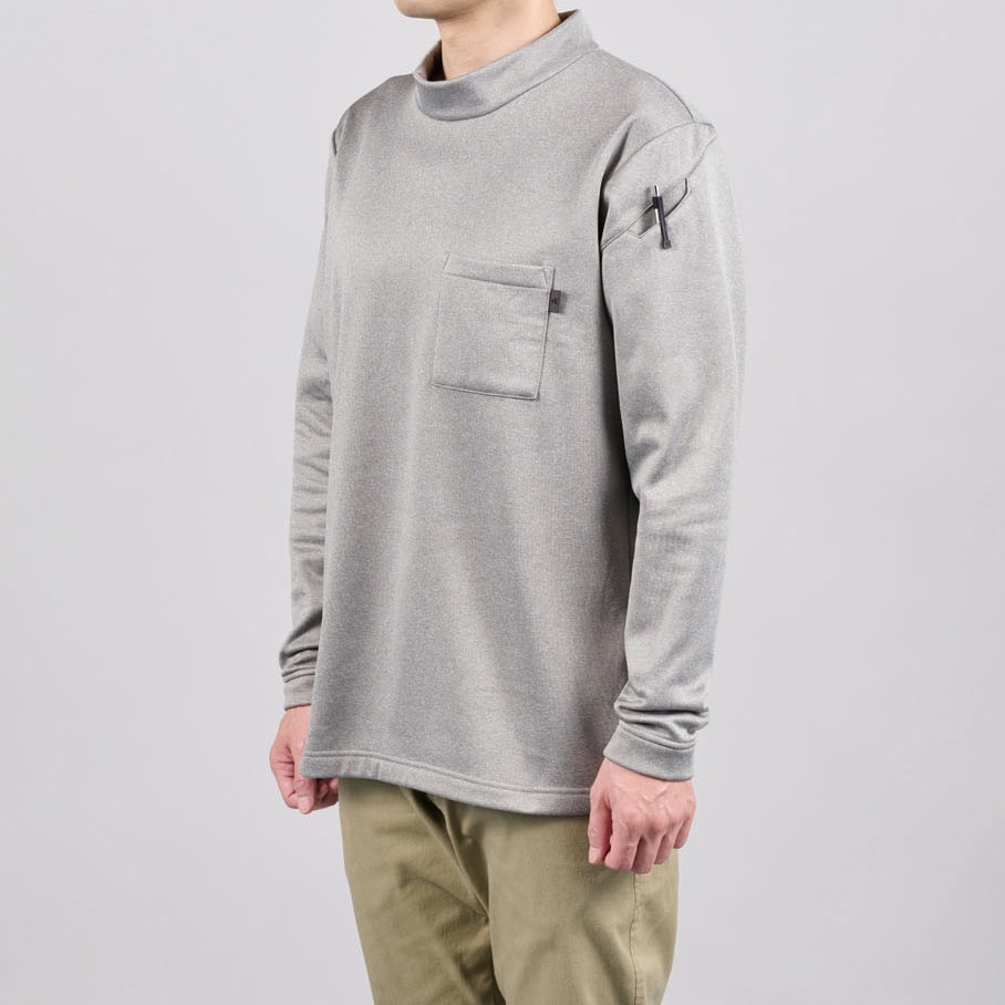 0452 0452ウォームフィットロングモックネックシャツ シンメン