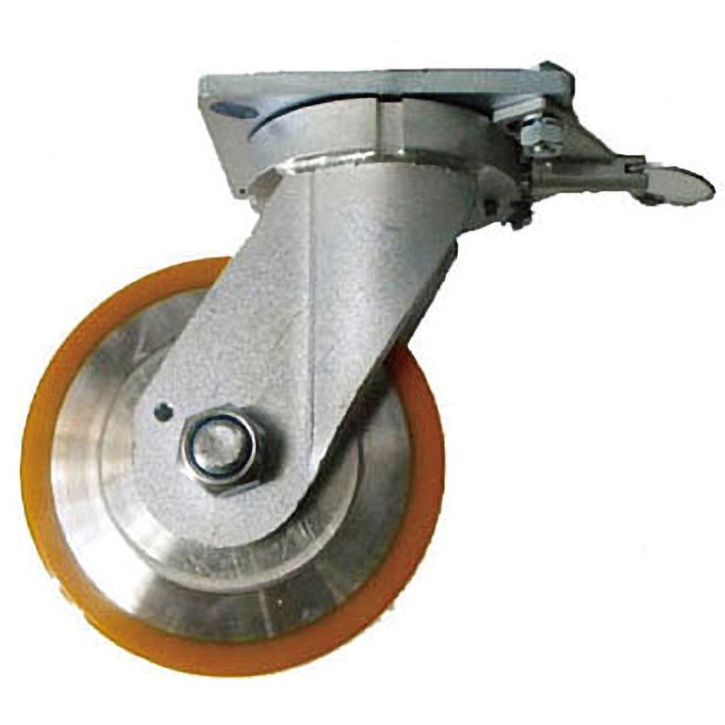 HDUJ150 旋回ロック付 超重量用高硬度ウレタンキャスター ヨドノ 車輪径150mm車輪幅65mm