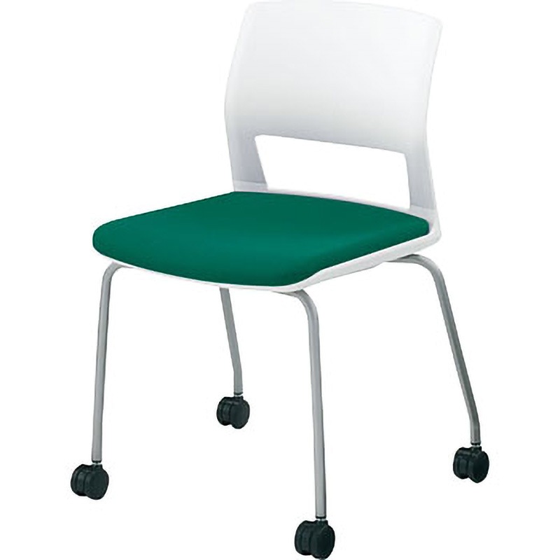 CK-160CG128-WN 会議用イス 160シリーズ キャスタータイプ(配送・組立サービス付き) コクヨ 組立・設置・取付 ビリジアン色 ポロプロピレン(SAW色) 肘なし  CK-160CG128-WN