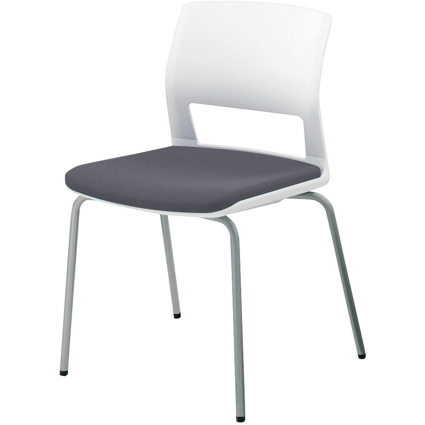 CK-160G1C4 会議用イス 160シリーズ 背樹脂タイプ(配送時組立サービス付き) コクヨ ポロプロピレン(SAW色) 肘なし 固定脚 スレートグレー色 高さ780mm幅525mm奥行540mm  CK-160G1C4