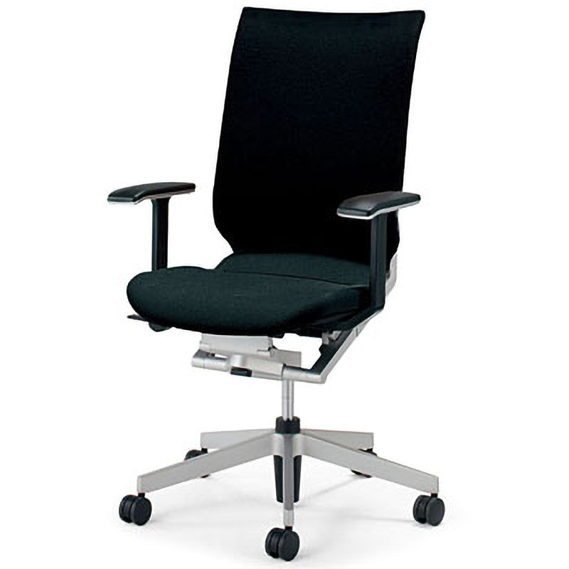 CR-G1251U1MJSB6-W オフィスチェアー アガタ スタンダードタイプ(配送・組立サービス付き) コクヨ 組立・設置・取付 肘掛あり ナイロンキャスター 張地:布  CR-G1251U1MJSB6-W