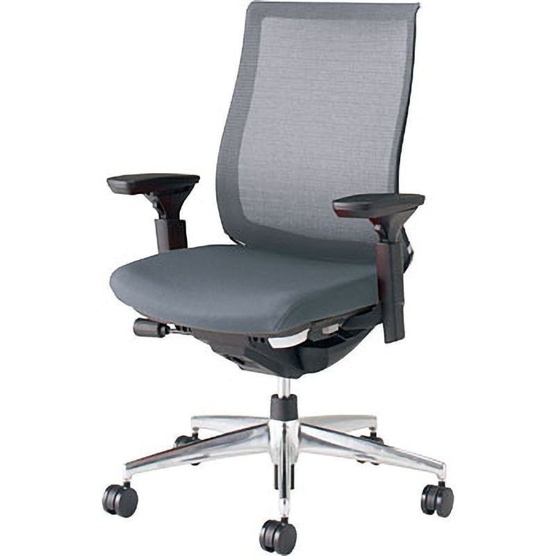 CR-A2811E6GME3-VNN オフィスチェアー ベゼル モデレートタイプ(配送・組立サービス付き) コクヨ ポリウレタン巻きキャスター 背 メッシュ 座 布 肘掛あり   CR-A2811E6GME3-VNN