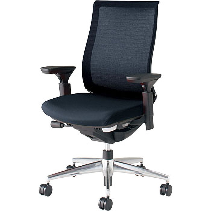 CR-A2811E6GME6-VNN オフィスチェアー ベゼル モデレートタイプ(配送・組立サービス付き) コクヨ ポリウレタン巻きキャスター 背 メッシュ 座 布 肘掛あり   CR-A2811E6GME6-VNN