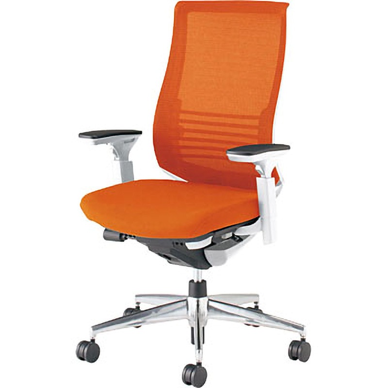 CR-A2833E1GMY4-VNN オフィスチェアー ベゼル ファンクショナルタイプ(配送・組立サービス付き) コクヨ ポリウレタン巻きキャスター 背 メッシュ 座 布 肘掛あり   CR-A2833E1GMY4-VNN