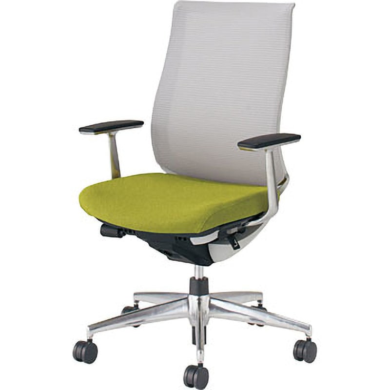 CR-A2841E1CGMQ3-VN オフィスチェアー ベゼル モデレートタイプ(配送・組立サービス付き) コクヨ ポリウレタン巻きキャスター 背 メッシュ 座 布 肘掛あり(アルミ肘)   CR-A2841E1CGMQ3-VN 71,390円