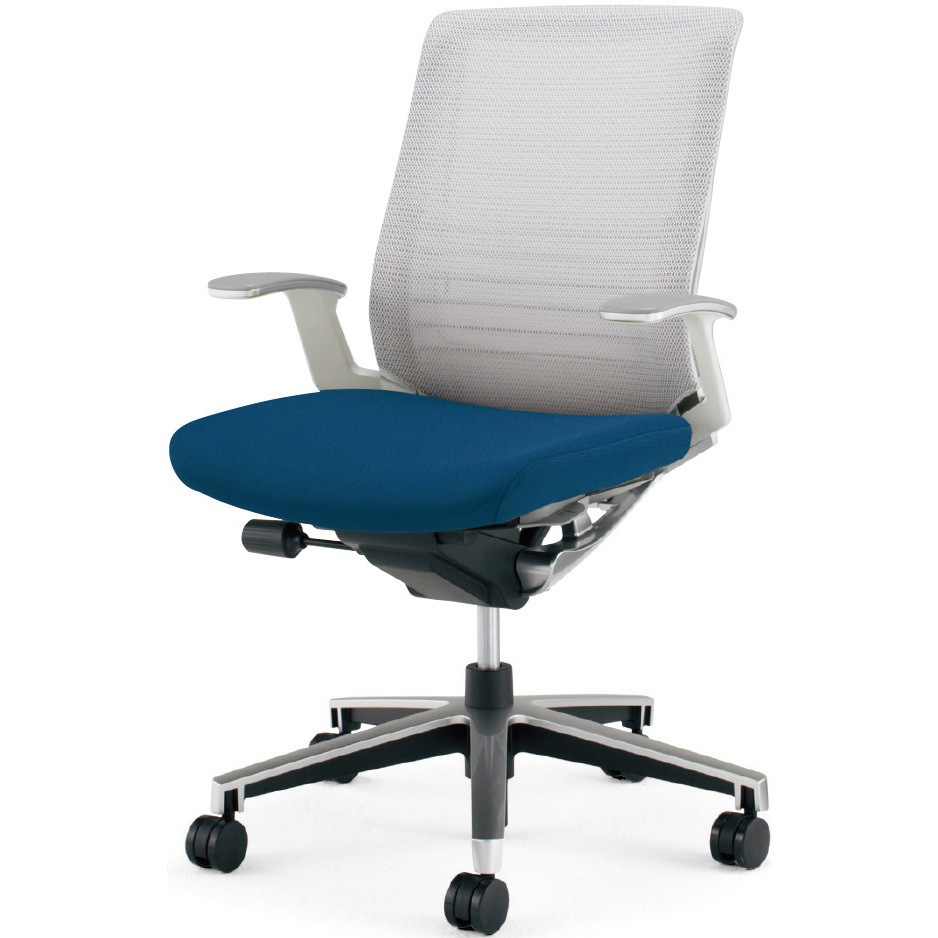 CR-GA2501E1GMT5-V オフィスチェアー インスパイン ローバック(配送・組立サービス付き) コクヨ ポリウレタン巻きキャスター 背 メッシュ 座 布 T型肘   CR-GA2501E1GMT5-V