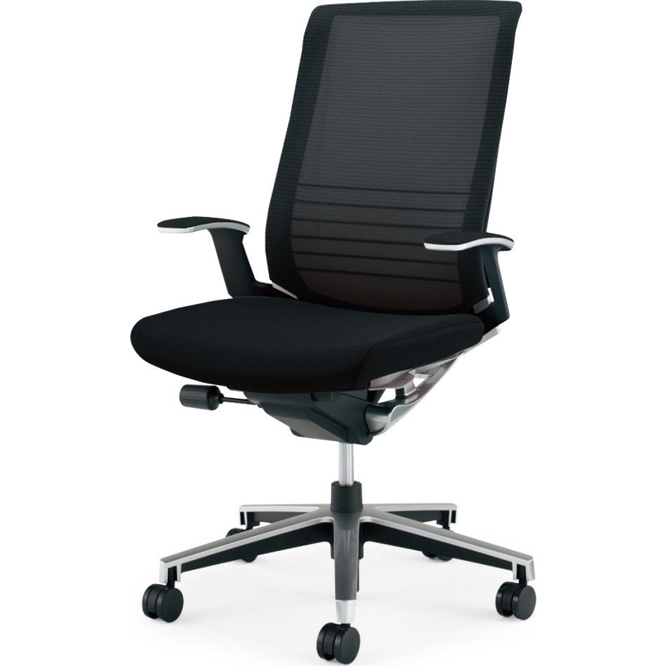 CR-GA2503E6GME6-V オフィスチェアー インスパイン ハイバック(配送・組立サービス付き) コクヨ ポリウレタン巻きキャスター 背 メッシュ 座 布 肘掛あり   CR-GA2503E6GME6-V