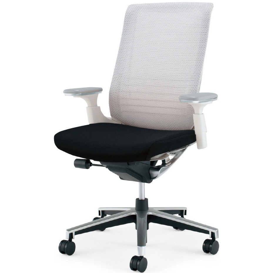 CR-GA2513E1GME6-V オフィスチェアー インスパイン ハイバック(配送・組立サービス付き) コクヨ ポリウレタン巻きキャスター 背 メッシュ 座 布 肘掛あり   CR-GA2513E1GME6-V