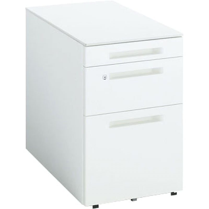 SD-IS46V3SAWN4 ISデスクシステム ワゴン(配送・組立サービス付き) コクヨ ホワイト色 3段 V3ワゴン シリンダー錠タイプ 幅395mm奥行602mm高さ600mm  SD-IS46V3SAWN4