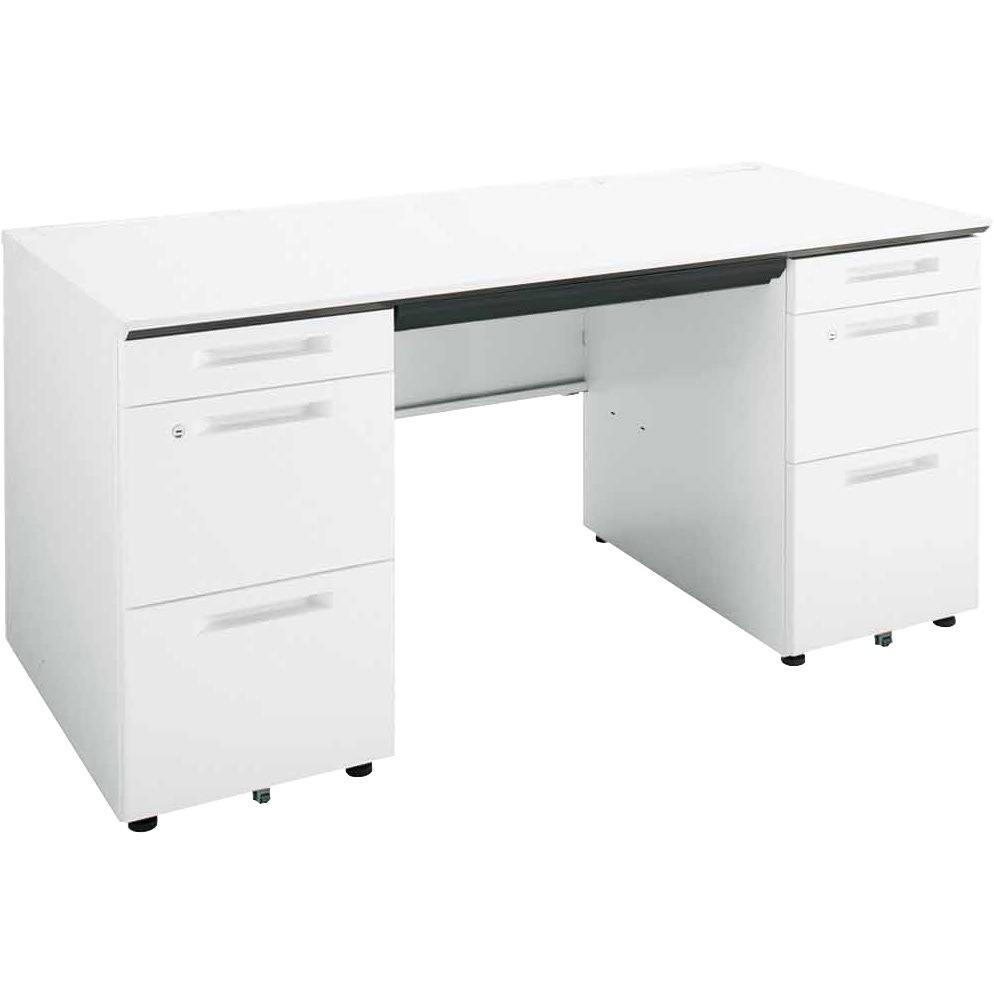 SD-ISN157CABSPAWN3 ISデスクシステム 両袖デスクA4B4(配送・組立サービス付き) コクヨ 組立・設置・取付 高さ720mm幅1500mm奥行700mm  SD-ISN157CABSPAWN3