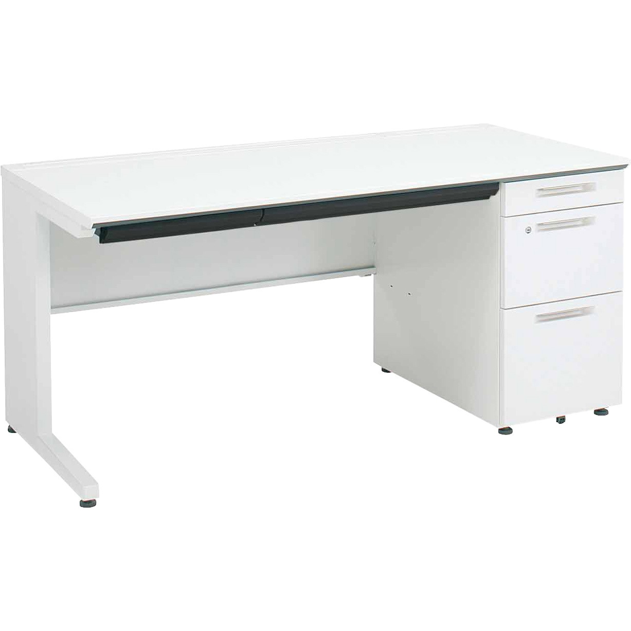 SD-ISN157LCBSPAWN3 ISデスクシステム 片袖デスクB4(配送・組立サービス付き) コクヨ 組立・設置・取付 高さ720mm幅1500mm奥行700mm  SD-ISN157LCBSPAWN3