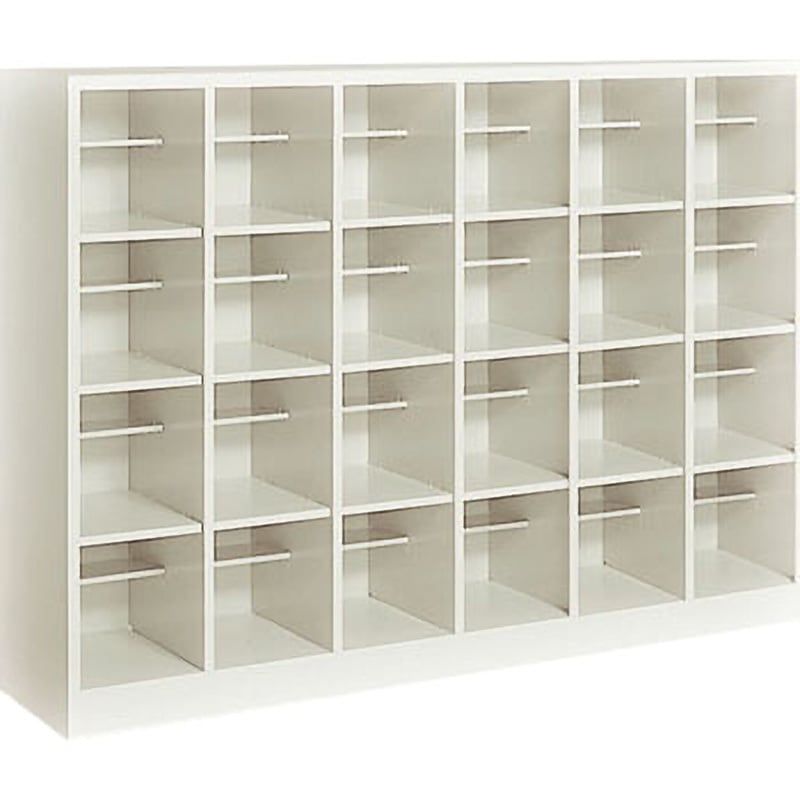 SX-64TF1N シューズボックス SXシリーズ 扉なし(配送・組立サービス付き) コクヨ 6列4段 高さ1090mm幅1490mm奥行330mm  SX-64TF1N