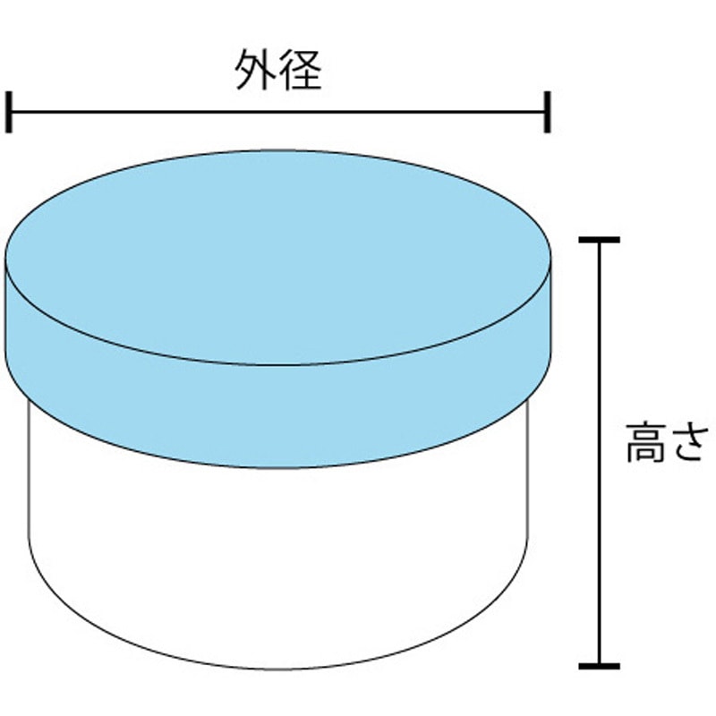 55mL軟膏壺 軟膏容器100個 615510 6 軟膏容器 プラ壷 100個入 エムアイケミカル 容量55mL 【通販