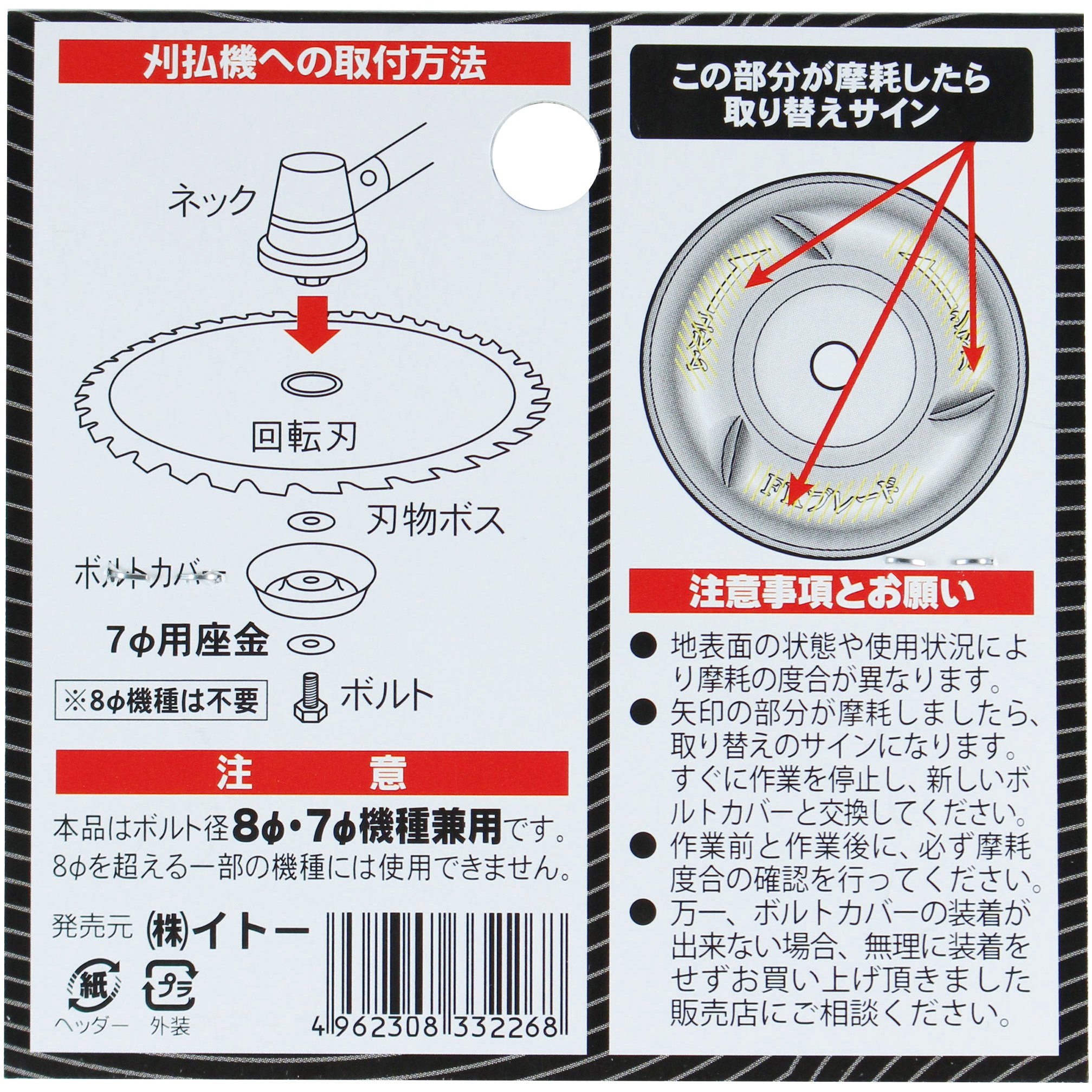 KP-11 草刈機用ボルトカバー 1個 BIGMAN(ビッグマン) 【通販モノタロウ】