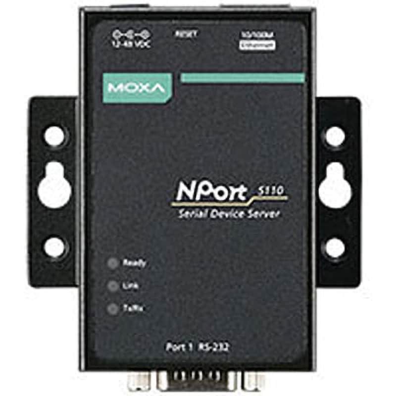 NPort 5110-T 産業用シリアルデバイスサーバ 1個 MOXA 【通販サイトMonotaRO】