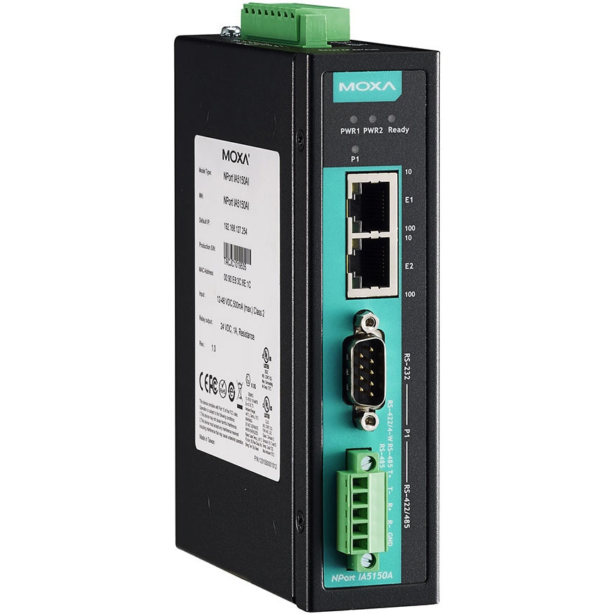 Moxa NPort 5150 シリアルデバイスサーバー Amazon.com: Moxa NPort 5150A - 1 Port RS-232/422/485 Serial Device