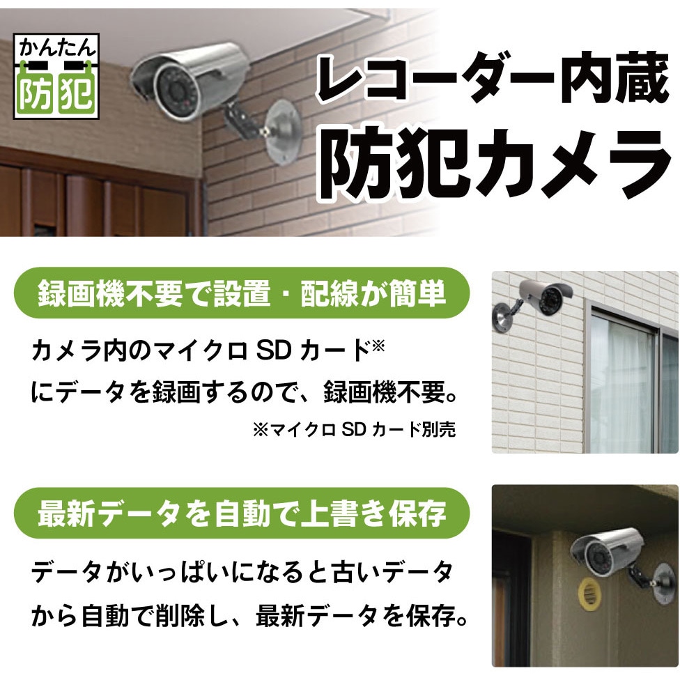 SEC-TF-N060WISC 屋外防水型メモリーカード記録防犯カメラ