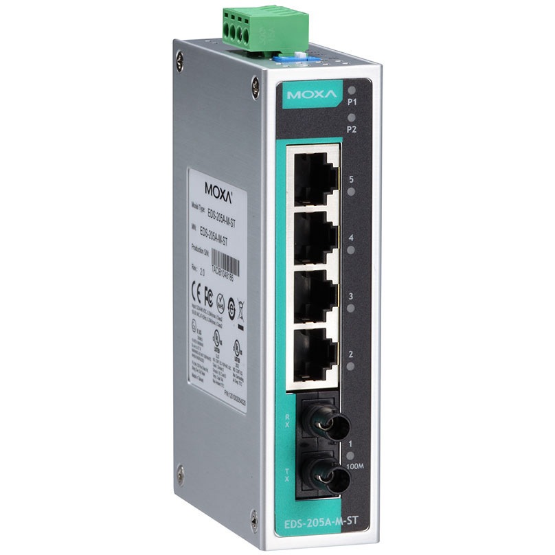 EDS-205A-M-ST 産業用イーサネット・スイッチ 1個 MOXA 【通販モノタロウ】