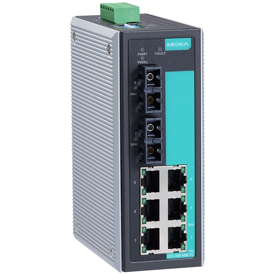 EDS-308-MM-SC-T 産業用イーサネット・スイッチ 1個 MOXA 【通販