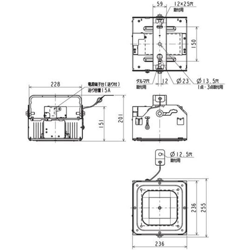 EL-GT30122N/W 2AHTN 高天井用ベースライト GTシリーズ 一般形 RG