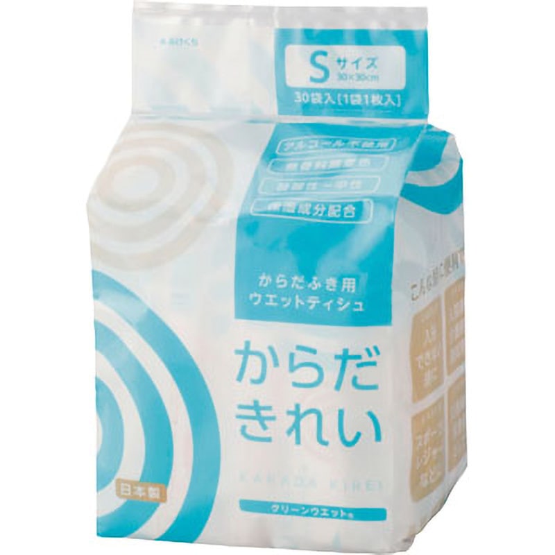 クリーンウェット からだきれい トーヨ 厚手タイプ 寸法30×30cm 1セット(360個×5箱)