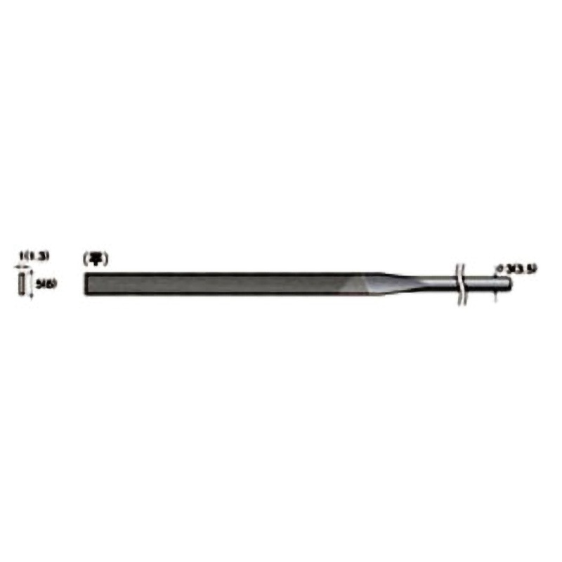 57311 精密鉄鋼ヤスリ 3本入 NSK(ナカニシ) 平 細目タイプ 全長140mm 1セット(3本)