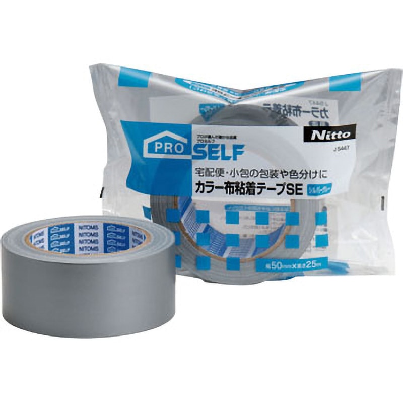 白と青の布テープ カラー布粘着テープSE ニトムズ 布テープ 【通販モノタロウ】