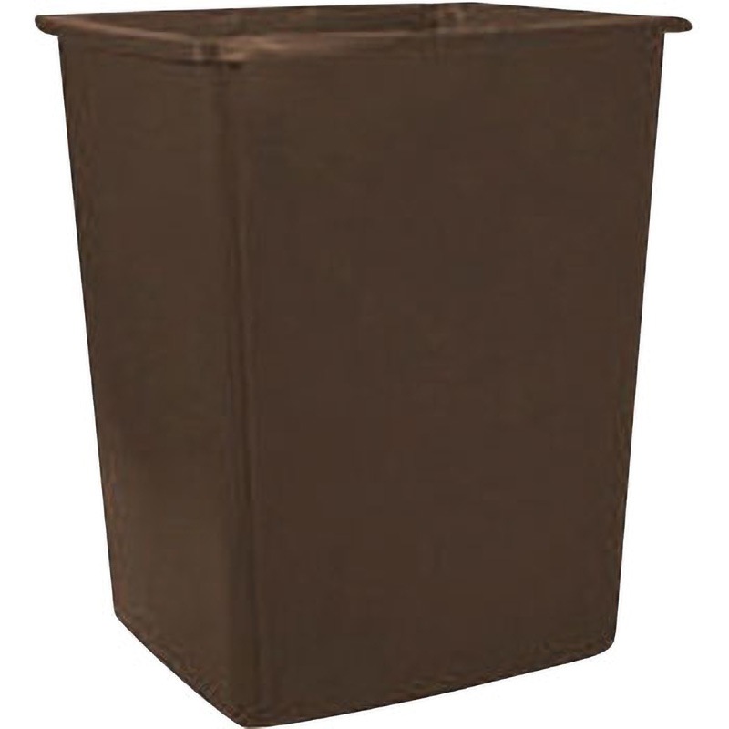 256B03 グラットンコンテナ ラバーメイド 容量212L 本体+フタ オープン式 ブラウン色   256B03