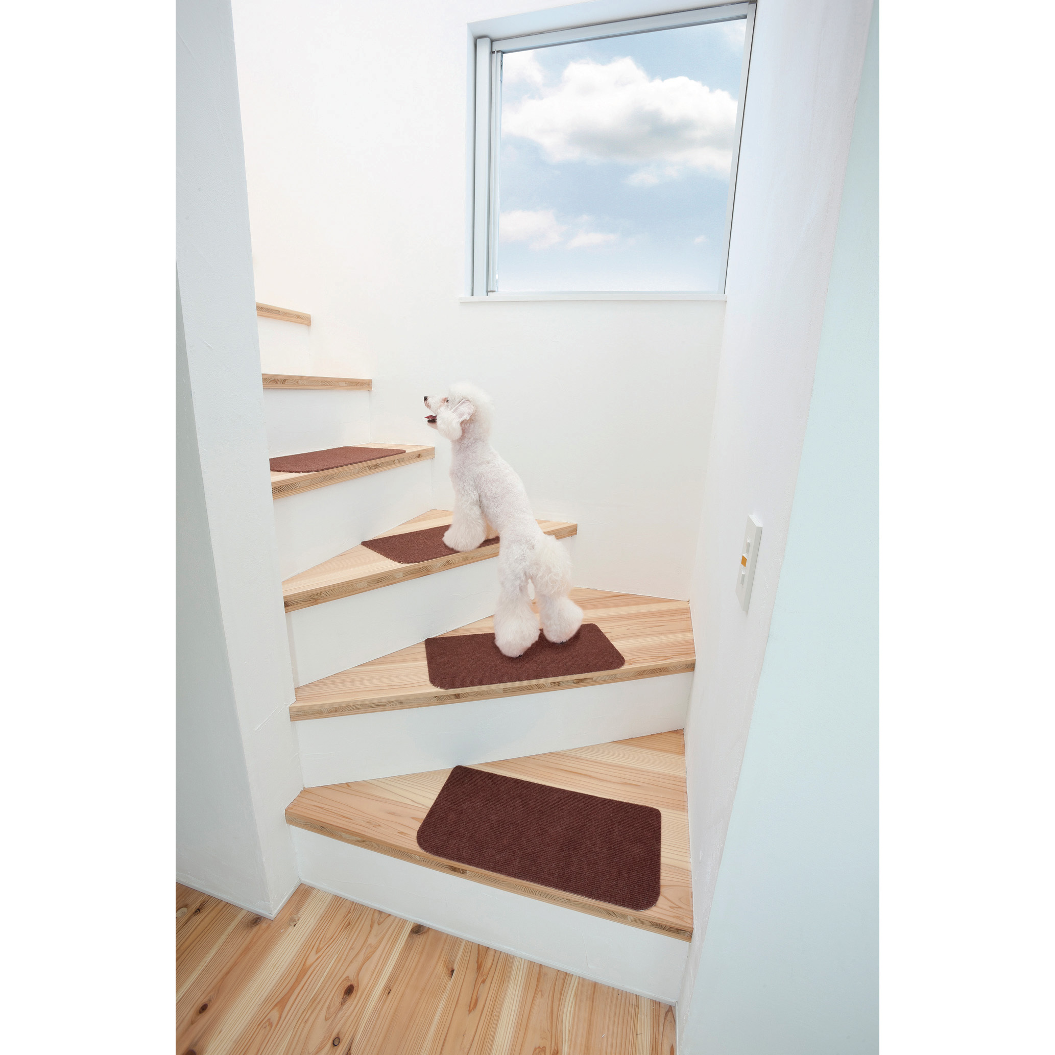 K-IV-4522 階段用ぴたマット ワタナベ工業 1セット(15枚) K-IV