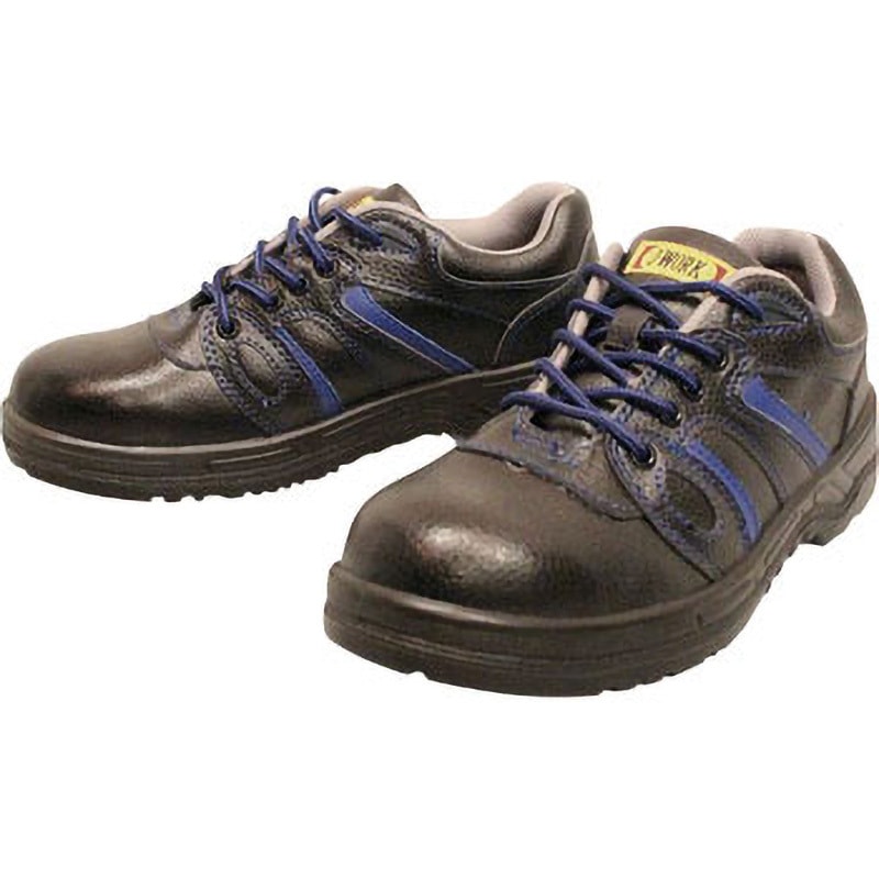 JW-753-250 安全シューズ静電短靴タイプ おたふく手袋 ブラック色 鋼鉄