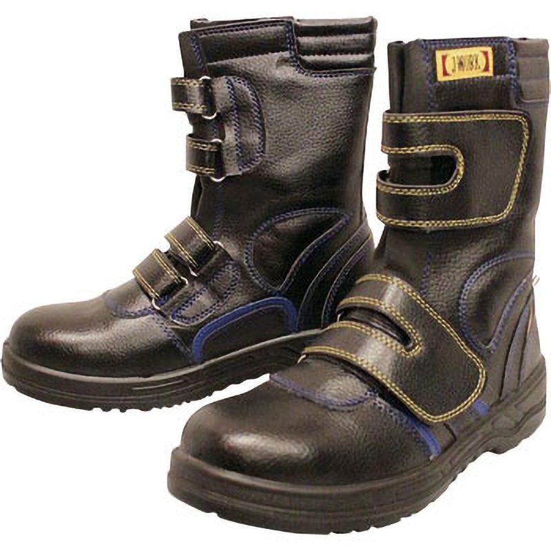 JW-773-270 安全シューズ静電半長靴マジックタイプ おたふく手袋 鋼鉄製先芯 ウレタン底 JSAA A種認定規格 サイズ27cm足幅4E  JW-773-270