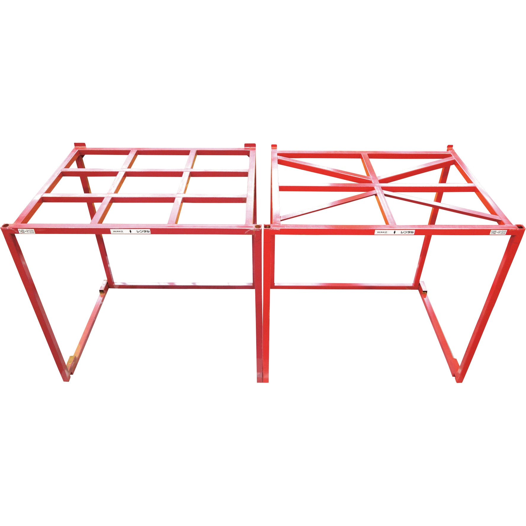 逆ネスティングボックス クロスタイプ ワコー パレットラック 【通販