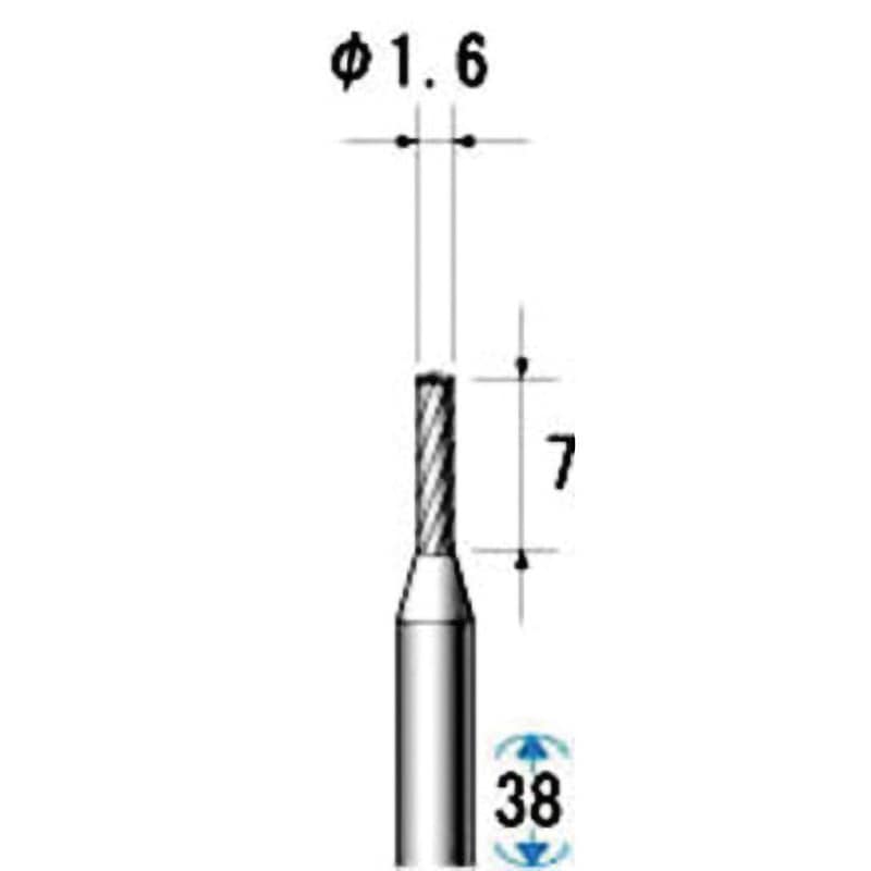 24180 超硬カッター NSK(ナカニシ) 最高使用回転数80000rpm 軸径3mm