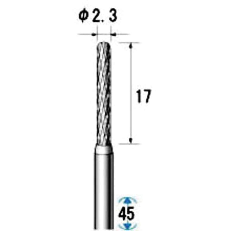 24092 超硬カッター NSK(ナカニシ) 先丸円筒(ダブルカット) 最高使用
