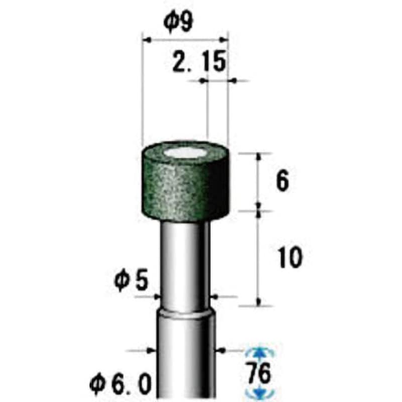 14877 ビトリファイドCBNバー NSK(ナカニシ) 粒度180 軸径6mm