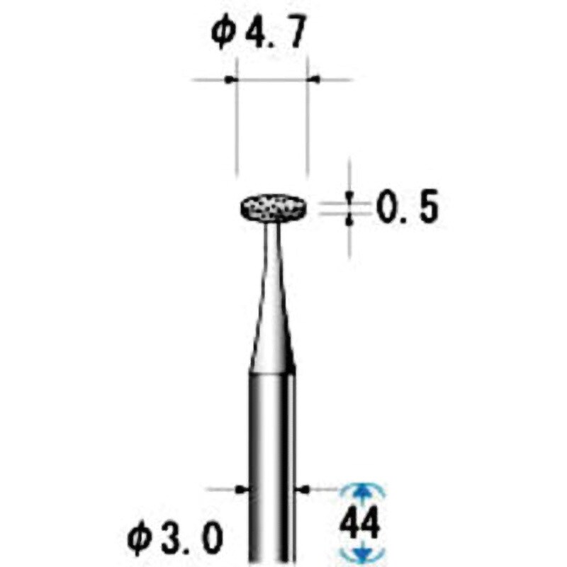 12355 電着ダイヤモンドバー NSK(ナカニシ) 平 粒度140 軸径3mm 12355 電着ダイヤモンドバー NSK(ナカニシ) 平 粒度140 軸径3mm