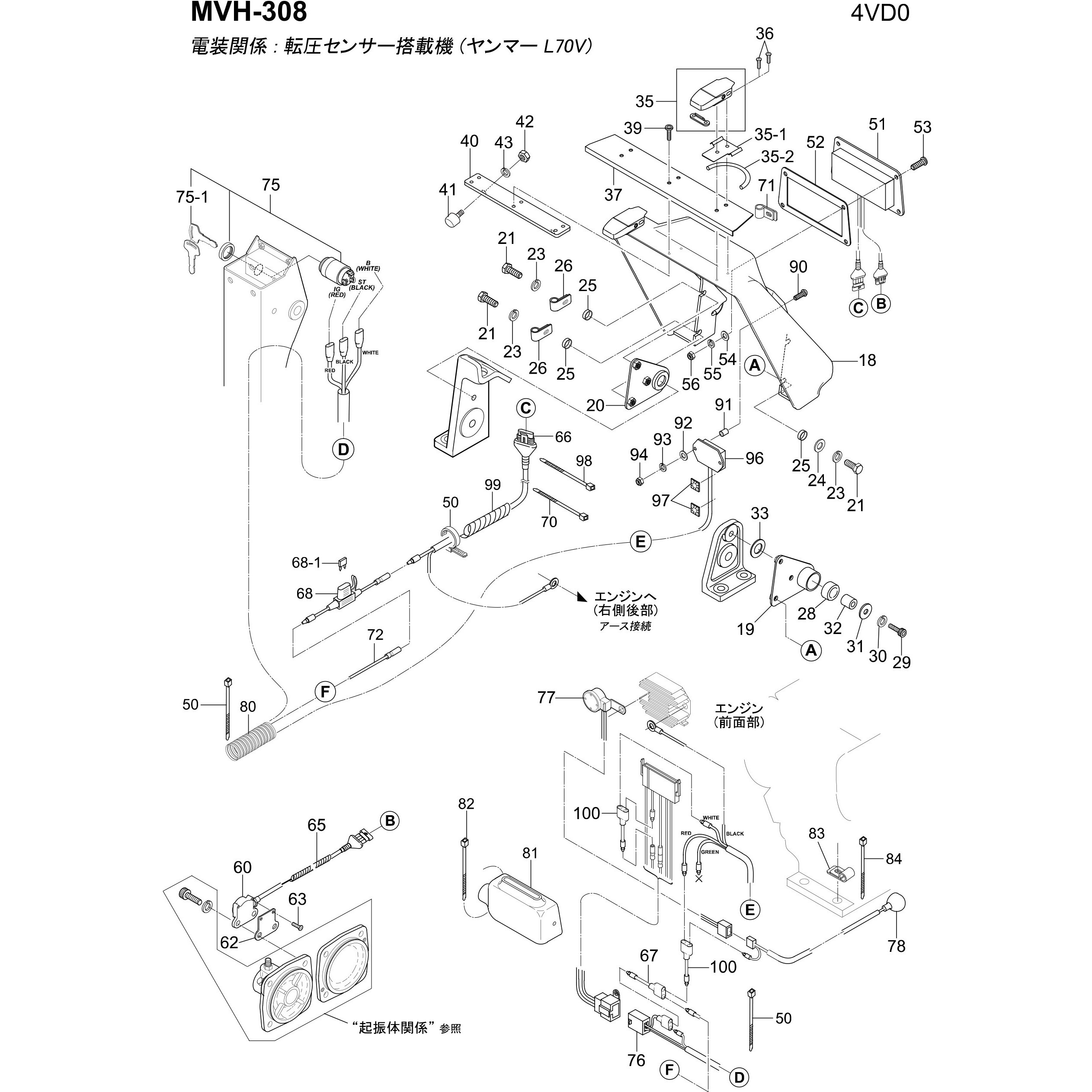 0311-08160 部品 MVH-308 三笠産業[工具] 部品名称PW 0311-08160