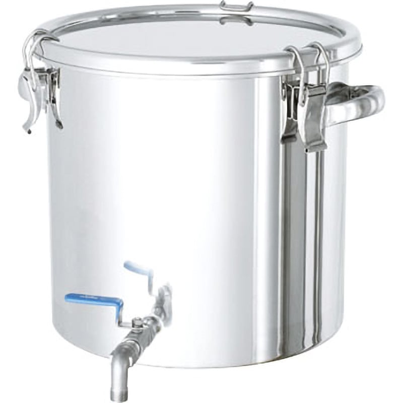 CTHV-24 ステンレスタンク ストレート密閉タンク(ボールバルブ付