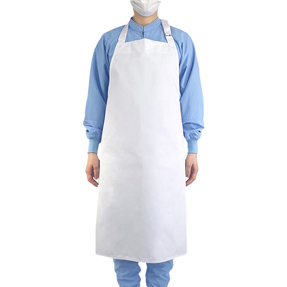 EM715 エプロン 抗菌 食品工場 厨房 業務用 サーヴォ(旧:サンペックス