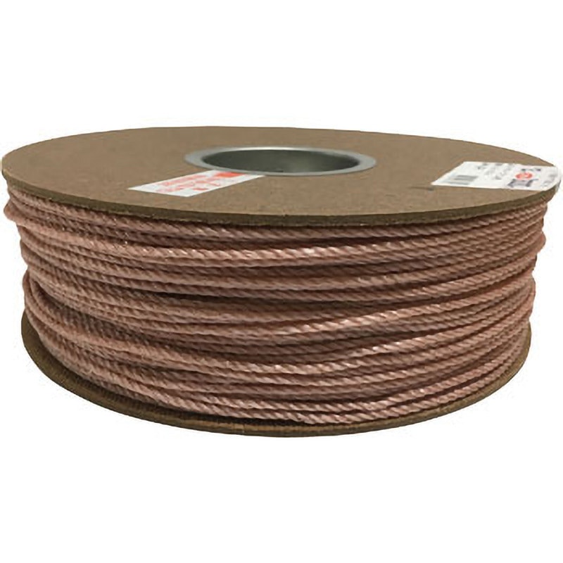 PRP-7 PPロープドラム巻 ユタカメイク カッチ色 種類3ツ打 質量1590g 太さ3mm長さ300m 1巻 PRP-7