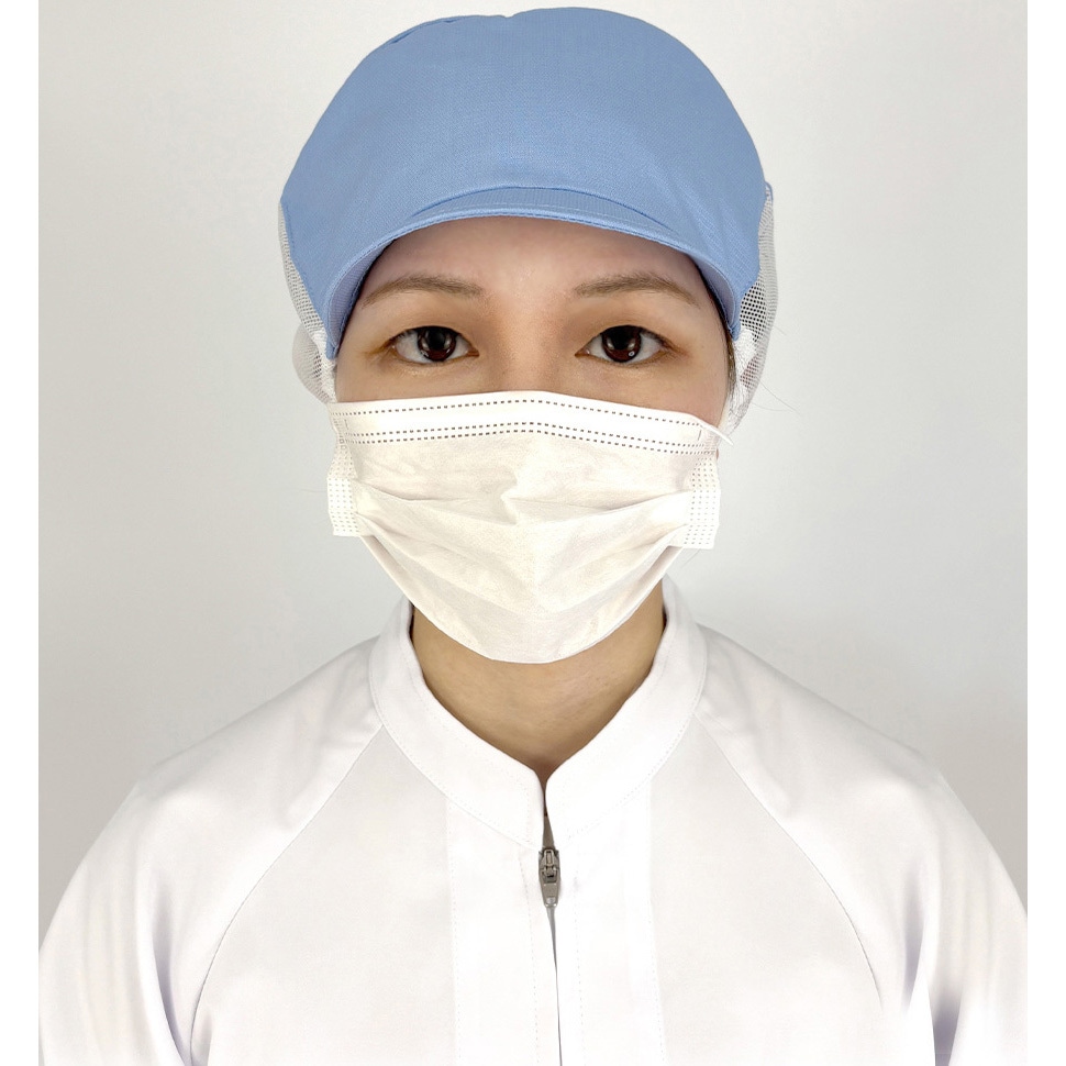 DC5238 キャスケット メッシュ 食品工場 衛生帽子 サーヴォ(旧:サン