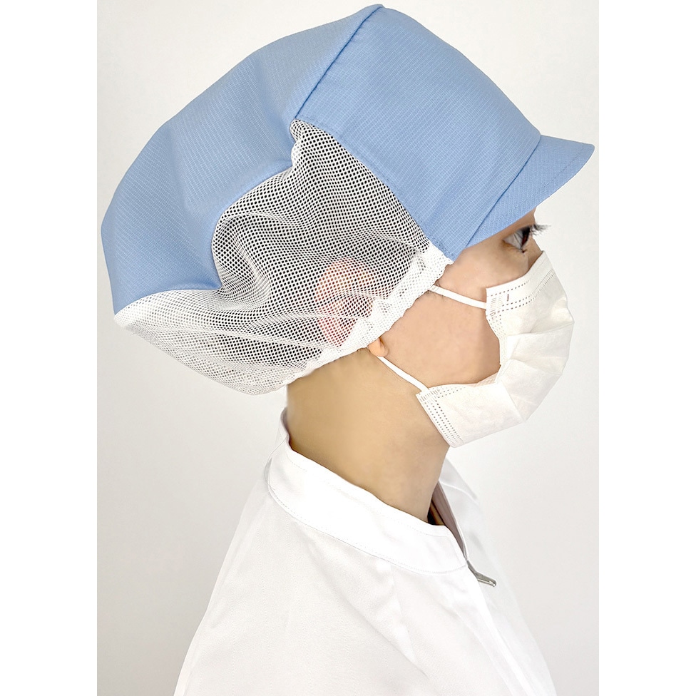 DC5238 キャスケット メッシュ 食品工場 衛生帽子 サーヴォ(旧:サン