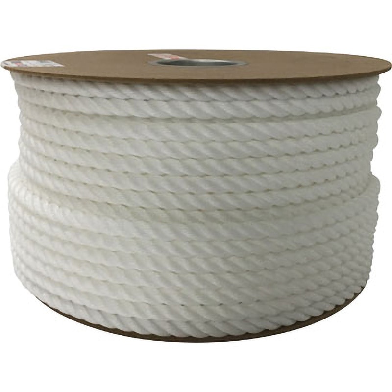 ポリエチレン ユタカメイク ポリエチレンロープドラム巻 6mm×200m イエロー [PRE-100] PRE100 販売単位：1 送料無料