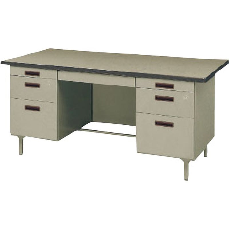 【とーる】アンティークの両袖机　W143x71xH72 アンティークの木製両袖机 (送料別途) | ブリキのおもちゃ