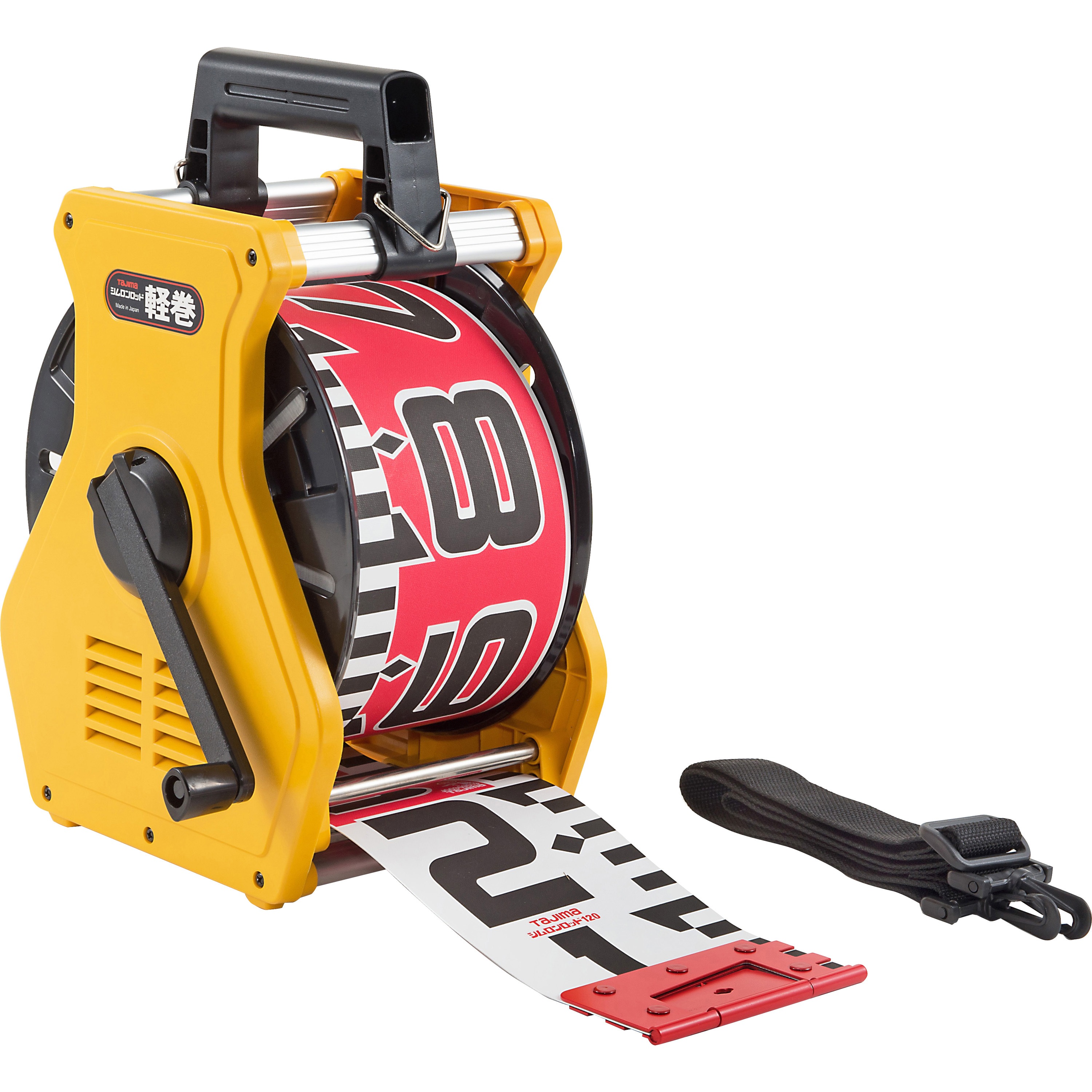 ■タジマ シムロンロッド軽巻(スタンド付テープロッド)幅120mm 長さ20m KM1220K(8286853)